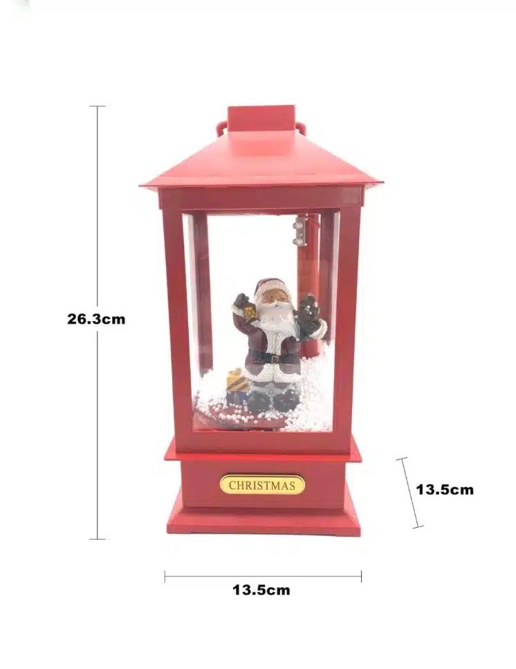 Χριστουγεννιάτικο Διακοσμητικό Φανάρι Άγιος Βασίλης με Εφέ Χιονιού Χριστουγεννιάτικο Διακοσμητικό Φανάρι Άγιος Βασίλης με Εφέ Χιονιού
