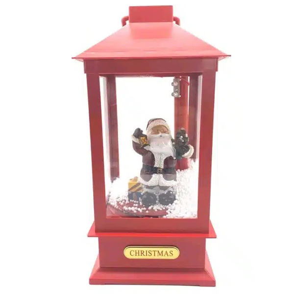 Χριστουγεννιάτικο Διακοσμητικό Φανάρι Άγιος Βασίλης με Εφέ Χιονιού Χριστουγεννιάτικο Διακοσμητικό Φανάρι Άγιος Βασίλης με Εφέ Χιονιού