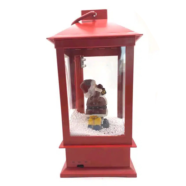 Χριστουγεννιάτικο Διακοσμητικό Φανάρι Άγιος Βασίλης με Εφέ Χιονιού Χριστουγεννιάτικο Διακοσμητικό Φανάρι Άγιος Βασίλης με Εφέ Χιονιού