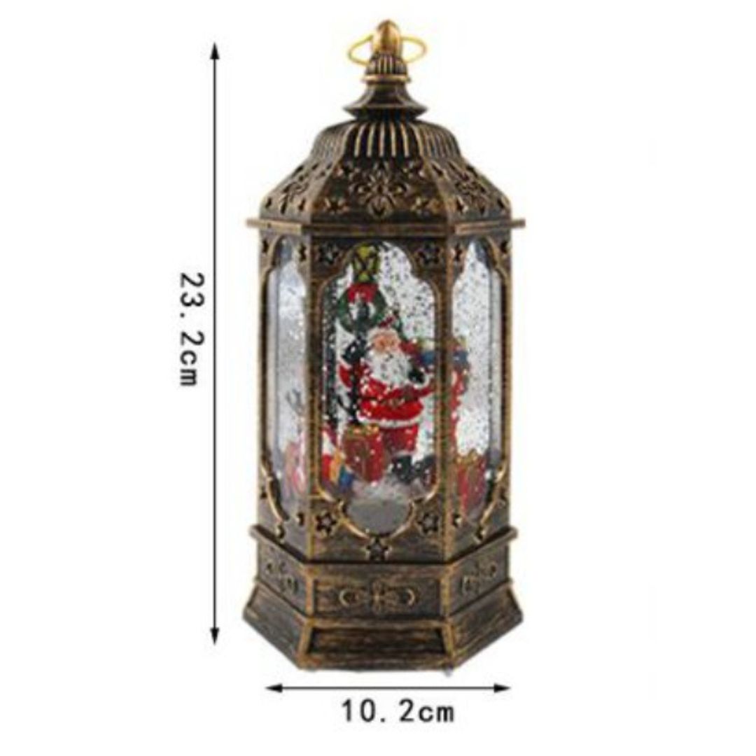Χριστουγεννιάτικο Διακοσμητικό Φωτιζόμενο Φανάρι με Κινούμενο Χιόνι Χριστουγεννιάτικο Διακοσμητικό Φωτιζόμενο Φανάρι με Κινούμενο Χιόνι