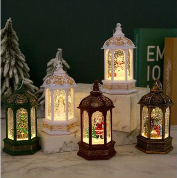 Χριστουγεννιάτικο Διακοσμητικό Φωτιζόμενο Φανάρι με Κινούμενο Χιόνι Χριστουγεννιάτικο Διακοσμητικό Φωτιζόμενο Φανάρι με Κινούμενο Χιόνι