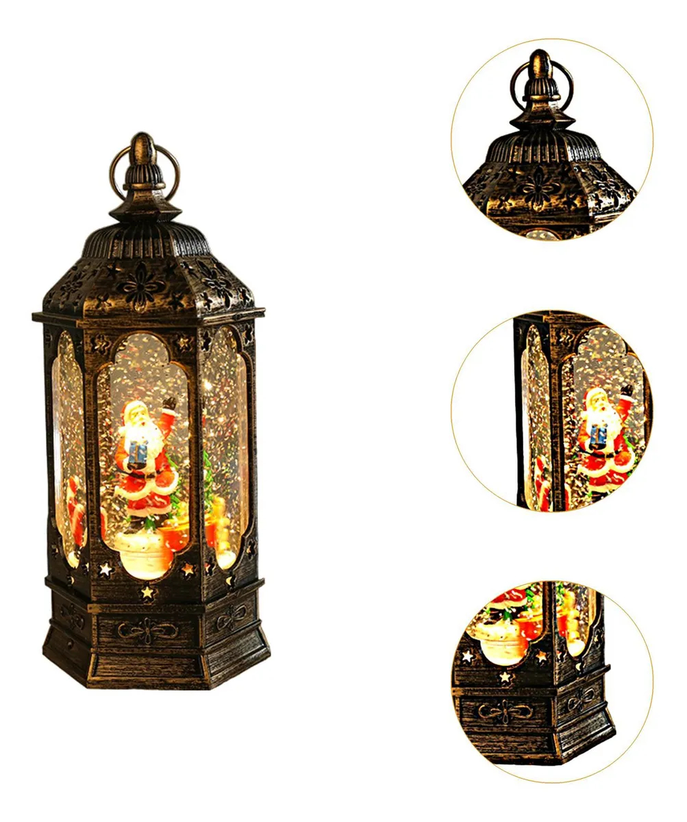 Χριστουγεννιάτικο Διακοσμητικό Φωτιζόμενο Φανάρι με Κινούμενο Χιόνι Χριστουγεννιάτικο Διακοσμητικό Φωτιζόμενο Φανάρι με Κινούμενο Χιόνι