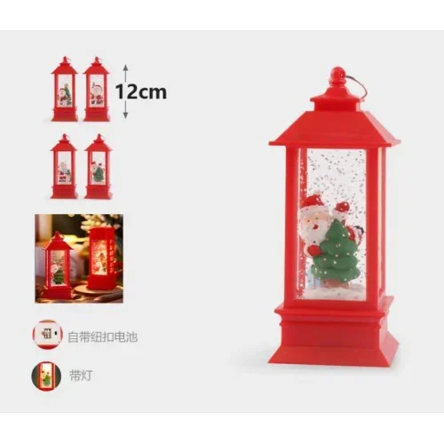 Χριστουγεννιάτικο Διακοσμητικό Φωτιζόμενο Φανάρι με τον Άγιο Βασίλη 12cm Χριστουγεννιάτικο Διακοσμητικό Φωτιζόμενο Φανάρι με τον Άγιο Βασίλη 12cm