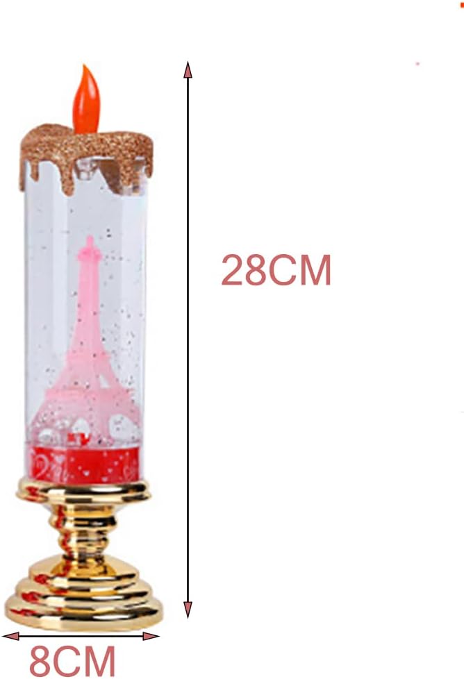 Χριστουγεννιάτικο Διακοσμητικό Φωτιζόμενο Κερί με Φλόγα LED - Πύργος του Άιφελ Χριστουγεννιάτικο Διακοσμητικό Φωτιζόμενο Κερί με Φλόγα LED - Πύργος του Άιφελ