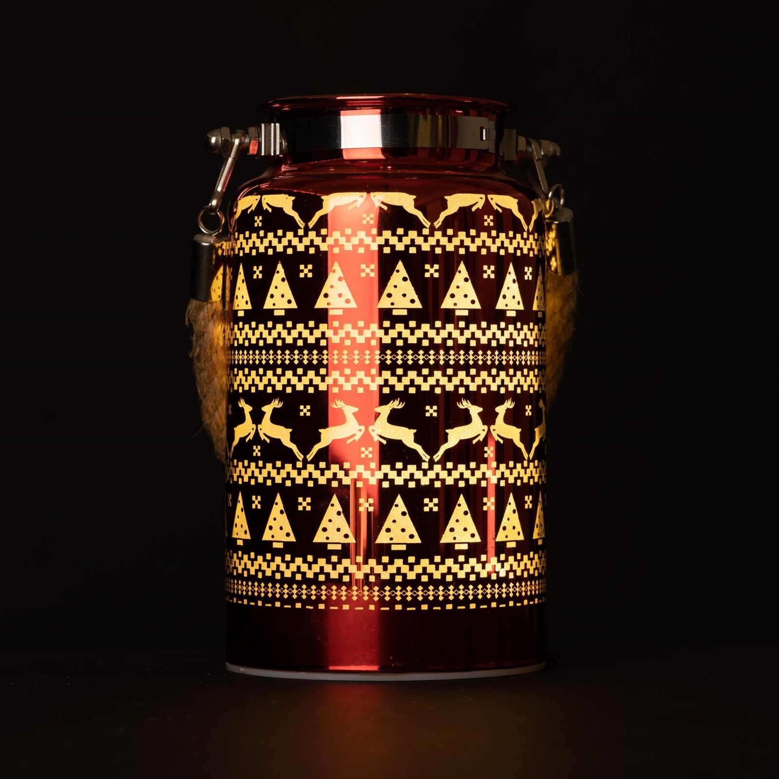 Χριστουγεννιάτικο Διακοσμητικό Κηροπήγιο με LED Φωτισμό 20 x 10cm - Κόκκινο Χριστουγεννιάτικο Διακοσμητικό Κηροπήγιο με LED Φωτισμό 20 x 10cm - Κόκκινο