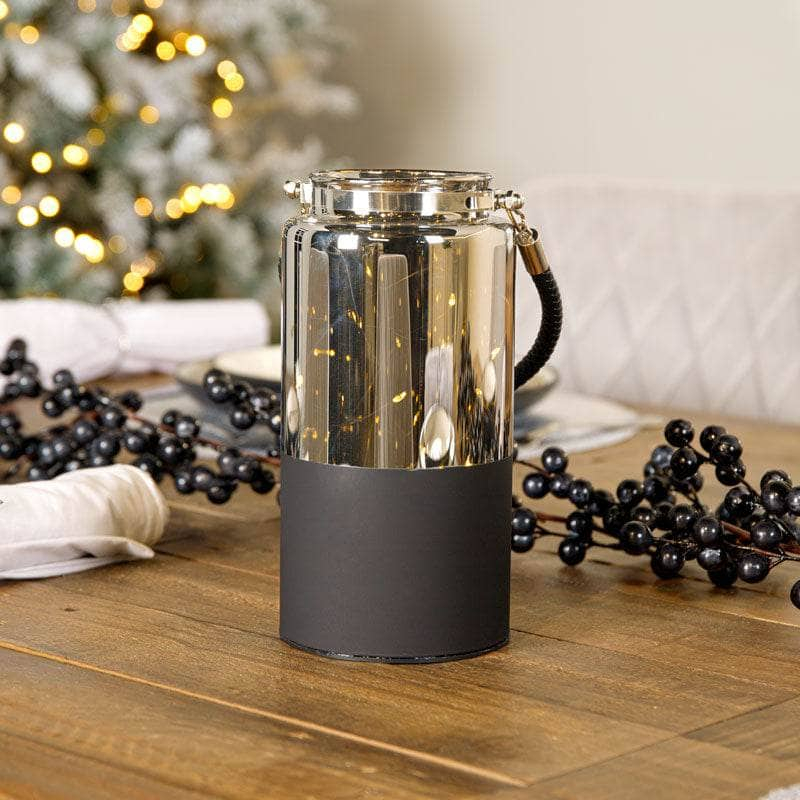 Χριστουγεννιάτικο Διακοσμητικό Κηροπήγιο με LED Φωτισμό 20 x 10cm - Μαύρο Χριστουγεννιάτικο Διακοσμητικό Κηροπήγιο με LED Φωτισμό 20 x 10cm - Μαύρο