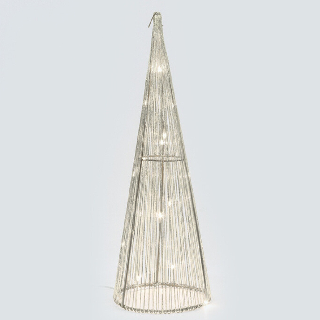 Χριστουγεννιάτικο Διακοσμητικό Λευκό Δέντρο 60cm με 20 Θερμά Λαμπάκια Χριστουγεννιάτικο Διακοσμητικό Λευκό Δέντρο 60cm με 20 Θερμά Λαμπάκια