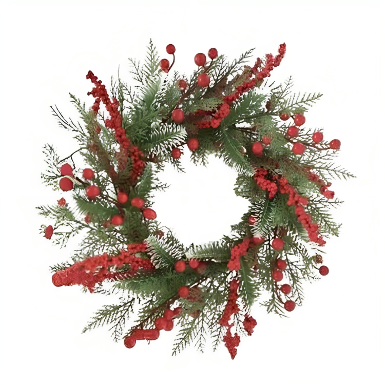 Χριστουγεννιάτικο Διακοσμητικό Στεφάνι με Γκι & Berries Χριστουγεννιάτικο Διακοσμητικό Στεφάνι με Γκι & Berries