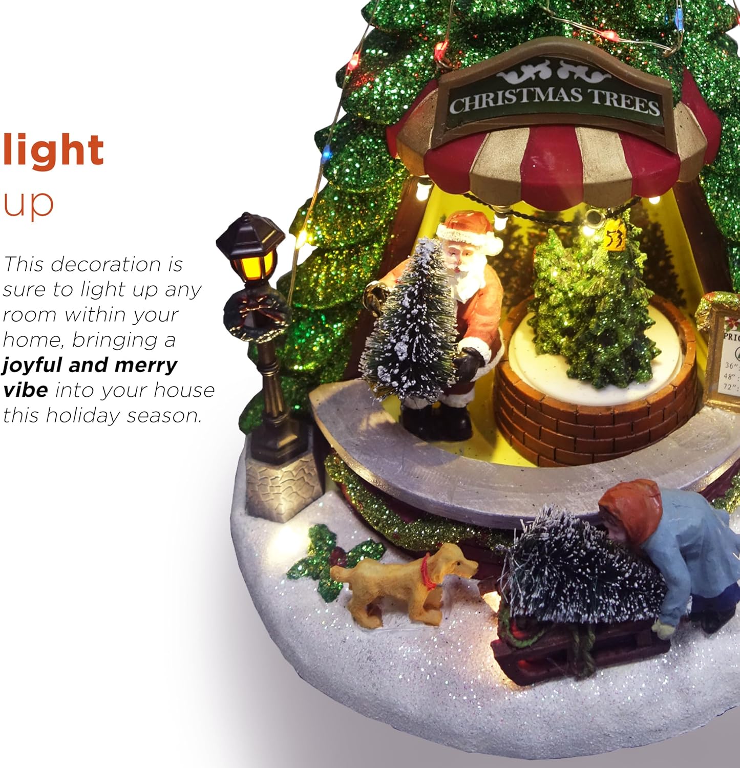 Χριστουγεννιάτικο Διακοσμητικό Χωριό με Μουσική και LED Φωτισμό Χριστουγεννιάτικο Διακοσμητικό Χωριό με Μουσική και LED Φωτισμό