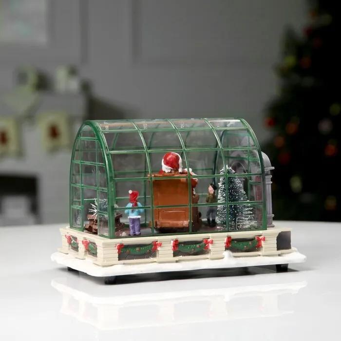 Χριστουγεννιάτικο Επιτραπέζιο Διακοσμητικό Θερμοκήπιο με Φωτισμό και Περιστρεφόμενη Φιγούρα Άγιος Βασίλης Χριστουγεννιάτικο Επιτραπέζιο Διακοσμητικό Θερμοκήπιο με Φωτισμό και Περιστρεφόμενη Φιγούρα Άγιος Βασίλης