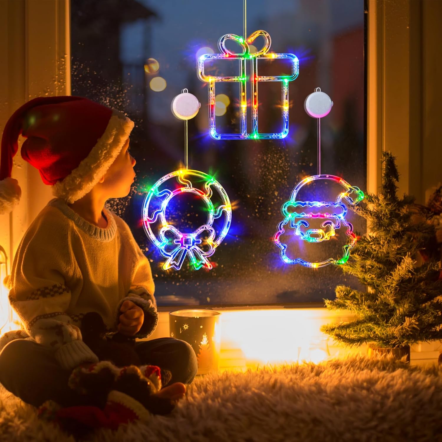 Χριστουγεννιάτικο Φωτιζόμενο Στολίδι σε Σχήμα Δώρο με 45 LED RGB 30.5 x 23 cm Χριστουγεννιάτικο Φωτιζόμενο Στολίδι σε Σχήμα Δώρο με 45 LED RGB 30.5 x 23 cm