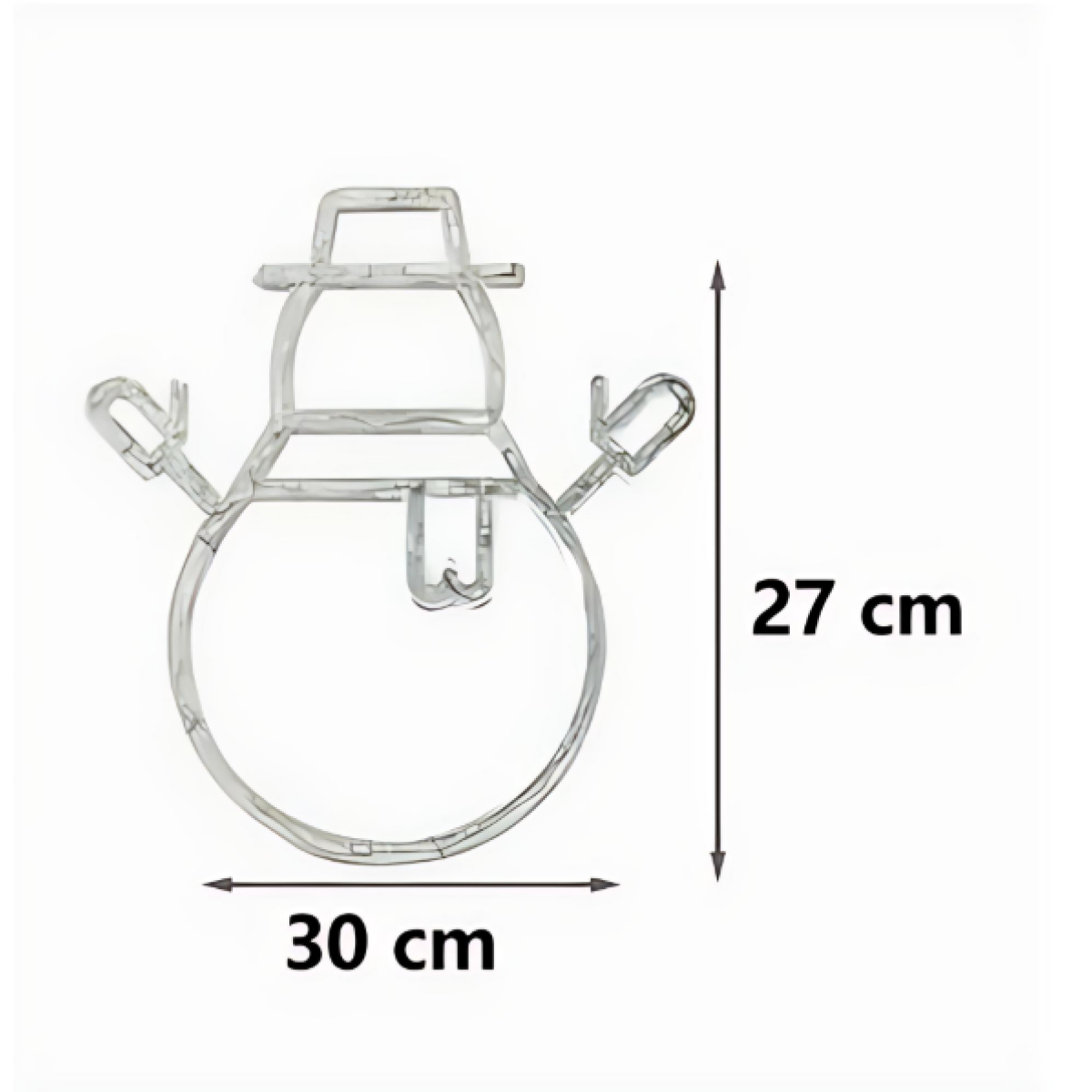 Χριστουγεννιάτικο Φωτιζόμενο Στολίδι σε Σχήμα Χιονάνθρωπος με 41 LED RGB 27 x 30 cm Χριστουγεννιάτικο Φωτιζόμενο Στολίδι σε Σχήμα Χιονάνθρωπος με 41 LED RGB 27 x 30 cm