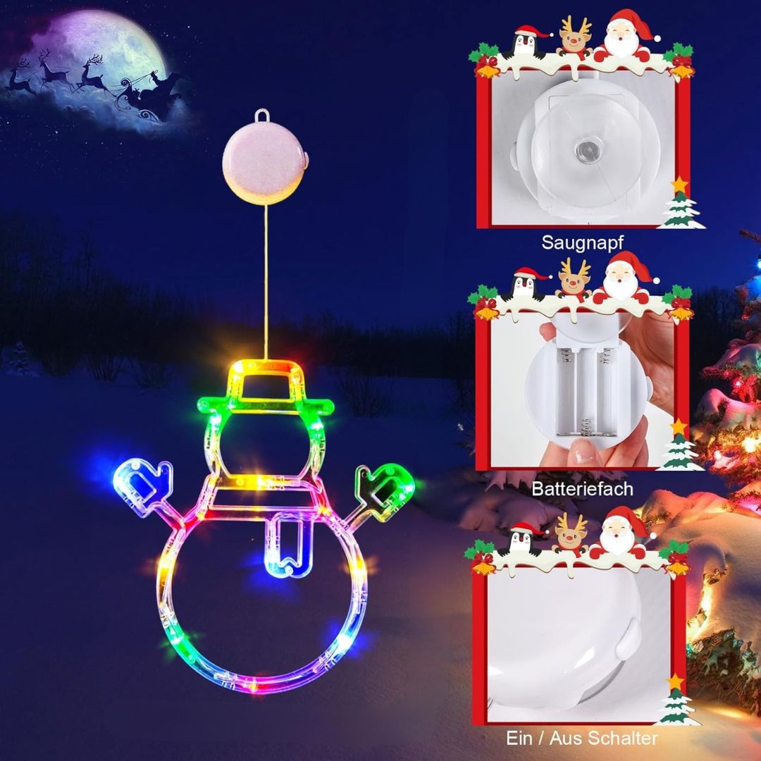 Χριστουγεννιάτικο Φωτιζόμενο Στολίδι σε Σχήμα Χιονάνθρωπος με 41 LED RGB 27 x 30 cm Χριστουγεννιάτικο Φωτιζόμενο Στολίδι σε Σχήμα Χιονάνθρωπος με 41 LED RGB 27 x 30 cm