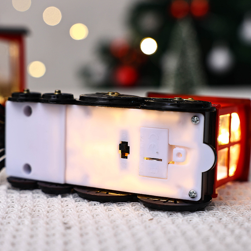 Χριστουγεννιάτικο Φωτιζόμενο Τρενάκι με Άγιο Βασίλη, Δέντρο και Χιόνι Χριστουγεννιάτικο Φωτιζόμενο Τρενάκι με Άγιο Βασίλη, Δέντρο και Χιόνι