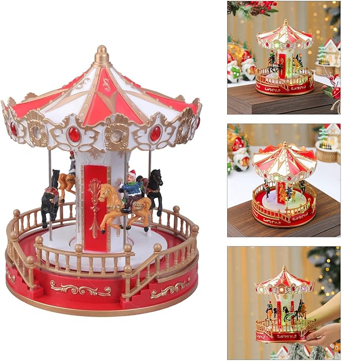 Χριστουγεννιάτικο Καρουζέλ με Αλογάκια LED Κίνηση και Μουσική – Εντυπωσιακό Διακοσμητικό Χριστουγέννων Χριστουγεννιάτικο Καρουζέλ με Αλογάκια LED Κίνηση και Μουσική – Εντυπωσιακό Διακοσμητικό Χριστουγέννων