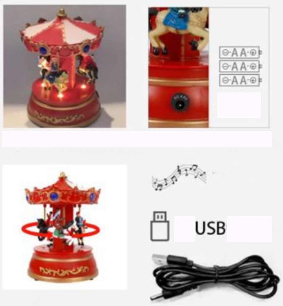 Χριστουγεννιάτικο Καρουζέλ με Φωτισμό και Μουσική Χριστουγεννιάτικο Καρουζέλ με Φωτισμό και Μουσική