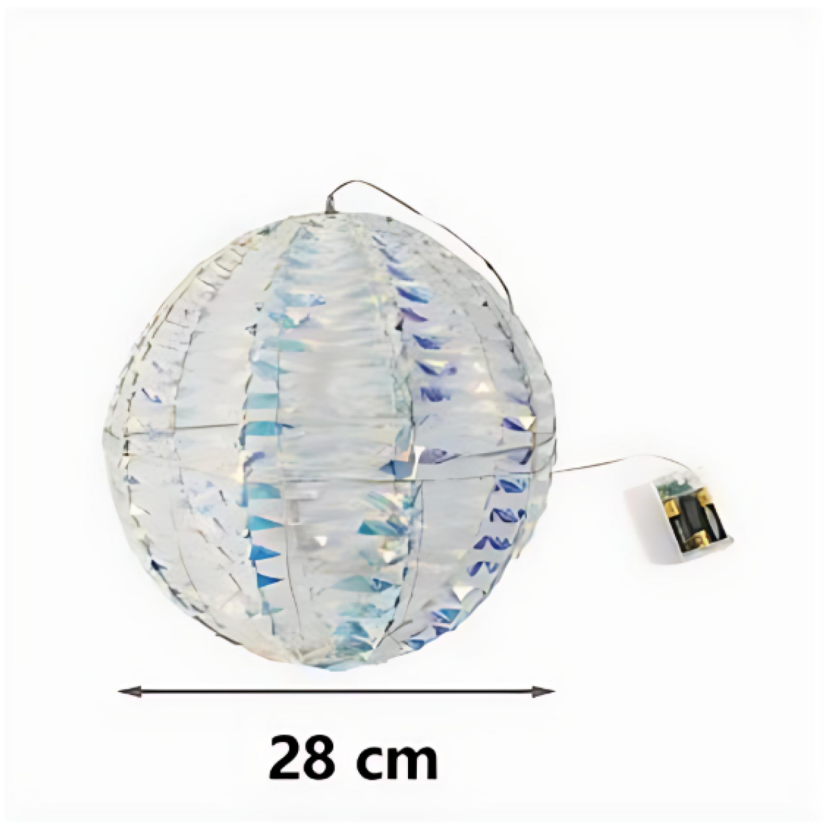 Χριστουγεννιάτικο Κρεμαστό Στολίδι σε Σχήμα Σφαιρικό με 60 LED 28cm Χριστουγεννιάτικο Κρεμαστό Στολίδι σε Σχήμα Σφαιρικό με 60 LED 28cm