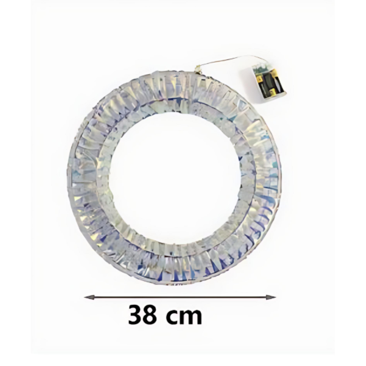 Χριστουγεννιάτικο Κρεμαστό Στολίδι σε Σχήμα Στρογγυλό με 50 LED 38cm Χριστουγεννιάτικο Κρεμαστό Στολίδι σε Σχήμα Στρογγυλό με 50 LED 38cm