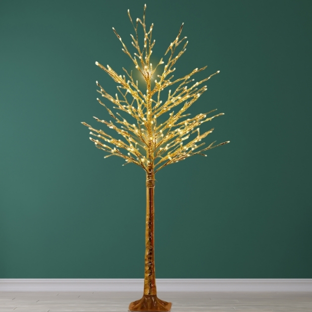 Χριστουγεννιάτικο LED Φωτιζόμενο Διακοσμητικό Δέντρο 150cm - Θερμού Φωτισμού με Χρυσά Κλαδιά Χριστουγεννιάτικο LED Φωτιζόμενο Διακοσμητικό Δέντρο 150cm - Θερμού Φωτισμού με Χρυσά Κλαδιά