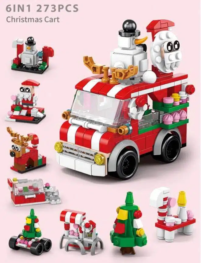 Χριστουγεννιάτικο Παιχνίδι - Τουβλάκια DIY Αυτοκινητάκι 6 σε 1 για παιδιά – 273 τμχ Χριστουγεννιάτικο Παιχνίδι - Τουβλάκια DIY Αυτοκινητάκι 6 σε 1 για παιδιά – 273 τμχ