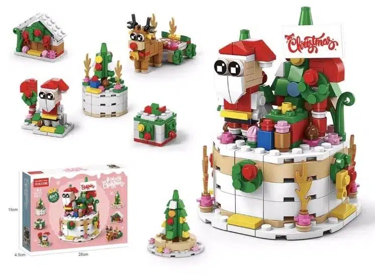 Χριστουγεννιάτικο Παιχνίδι - Τουβλάκια DIY Τούρτα 6 σε 1 για παιδιά – 288 τμχ Χριστουγεννιάτικο Παιχνίδι - Τουβλάκια DIY Τούρτα 6 σε 1 για παιδιά – 288 τμχ