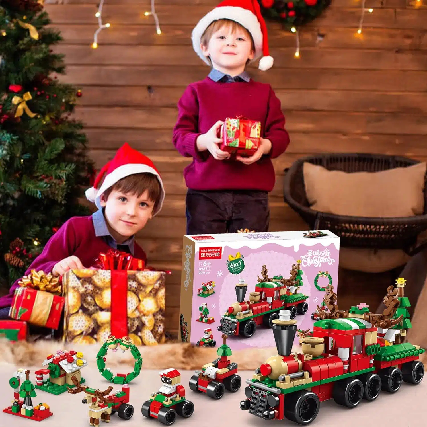 Χριστουγεννιάτικο Παιχνίδι - Τουβλάκια DIY Τρενάκι 6 σε 1 για παιδιά – 270τμχ Χριστουγεννιάτικο Παιχνίδι - Τουβλάκια DIY Τρενάκι 6 σε 1 για παιδιά – 270τμχ