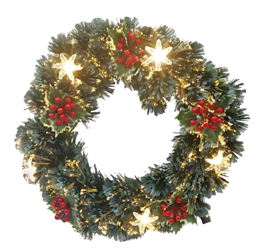 Χριστουγεννιάτικο Στεφάνι με LED Φως 50cm – Διακοσμητικό Στεφάνι για Πόρτα, Τζάκι και Τοίχο Χριστουγεννιάτικο Στεφάνι με LED Φως 50cm – Διακοσμητικό Στεφάνι για Πόρτα, Τζάκι και Τοίχο