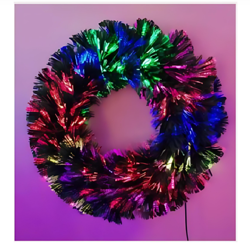 Χριστουγεννιάτικο Στεφάνι με LED RGB Φως 50cm – Διακοσμητικό Στεφάνι για Πόρτα, Τζάκι και Τοίχο Χριστουγεννιάτικο Στεφάνι με LED RGB Φως 50cm – Διακοσμητικό Στεφάνι για Πόρτα, Τζάκι και Τοίχο