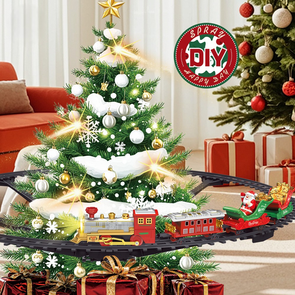 Χριστουγεννιάτικο Τρενάκι Δέντρου με Φώτα και Ήχο 49 Τεμαχίων Χριστουγεννιάτικο Τρενάκι Δέντρου με Φώτα και Ήχο 49 Τεμαχίων