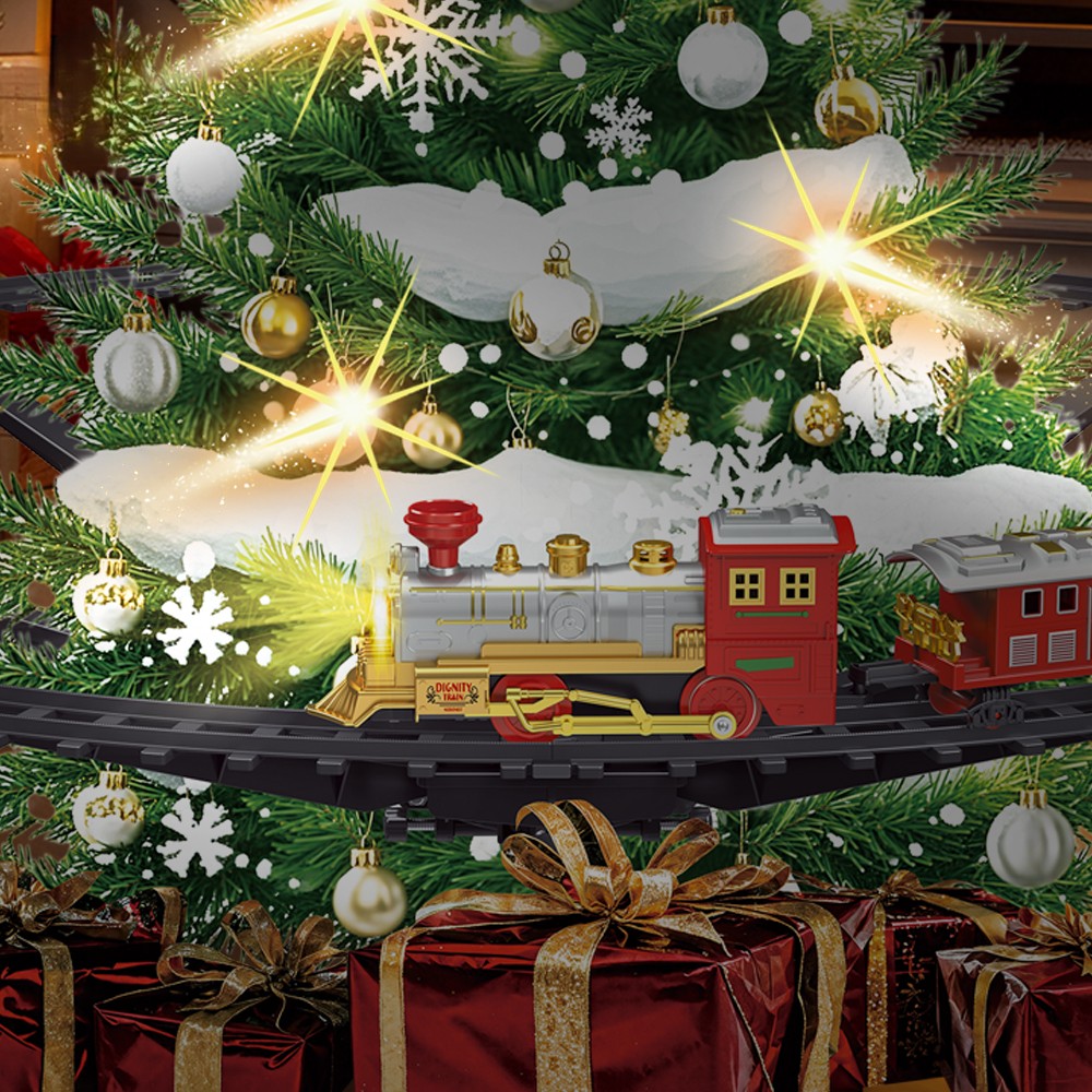 Χριστουγεννιάτικο Τρενάκι Δέντρου με Φώτα και Ήχο 49 Τεμαχίων Χριστουγεννιάτικο Τρενάκι Δέντρου με Φώτα και Ήχο 49 Τεμαχίων