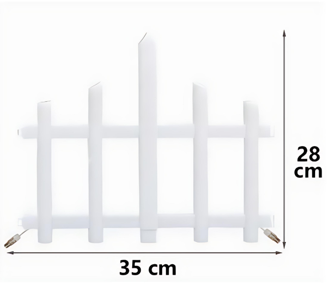 Χριστουγεννιάτικος Διακοσμητικός Φράχτης με 160 LED RGB 28 x 35cm & Καλώδιο 3m, IP44 Χριστουγεννιάτικος Διακοσμητικός Φράχτης με 160 LED RGB 28 x 35cm & Καλώδιο 3m, IP44