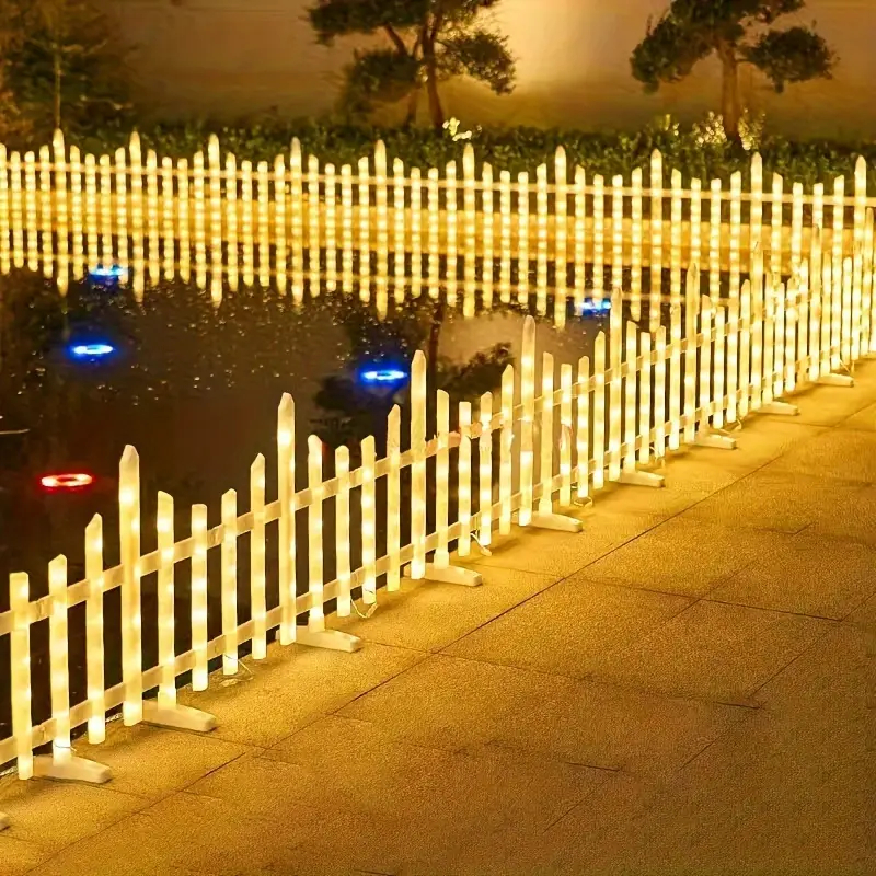 Χριστουγεννιάτικος Διακοσμητικός Φράχτης με 160 LED Θερμού Λευκού Φωτισμού 28 x 35cm & Καλώδιο 3m, IP44 Χριστουγεννιάτικος Διακοσμητικός Φράχτης με 160 LED Θερμού Λευκού Φωτισμού 28 x 35cm & Καλώδιο 3m, IP44