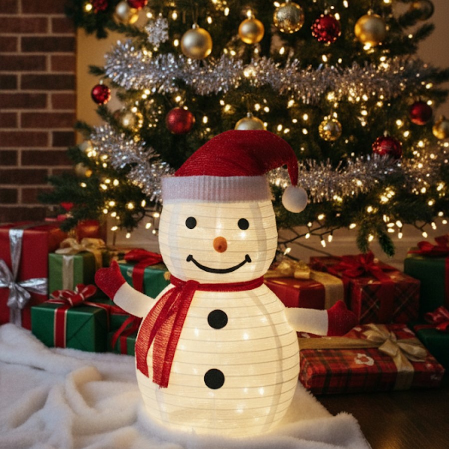 Χριστουγεννιάτικος Διακοσμητικός Χιονάνθρωπος 70cm με 50 LED Θερμού Λευκού Φωτισμού - AIGOSTAR Χριστουγεννιάτικος Διακοσμητικός Χιονάνθρωπος 70cm με 50 LED Θερμού Λευκού Φωτισμού - AIGOSTAR