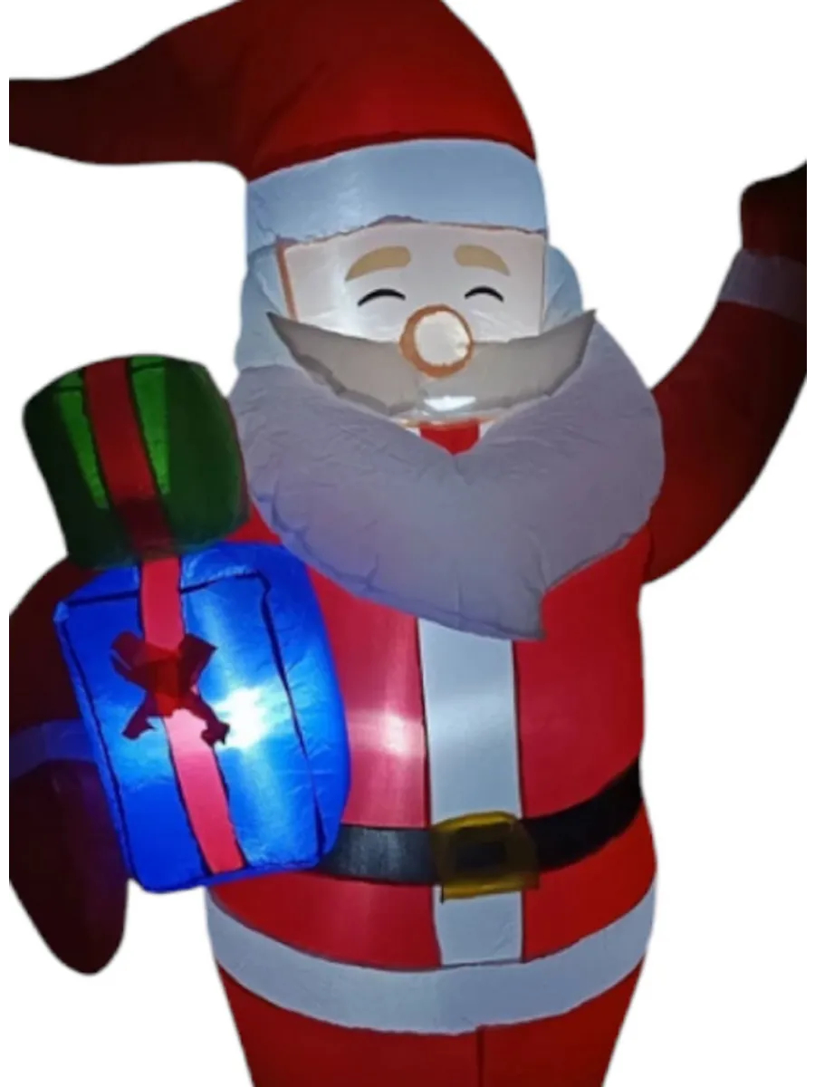 Χριστουγεννιάτικος Φουσκωτός Άγιος Βασίλης με Δώρα Φωτιζόμενος με LED 180cm Χριστουγεννιάτικος Φουσκωτός Άγιος Βασίλης με Δώρα Φωτιζόμενος με LED 180cm