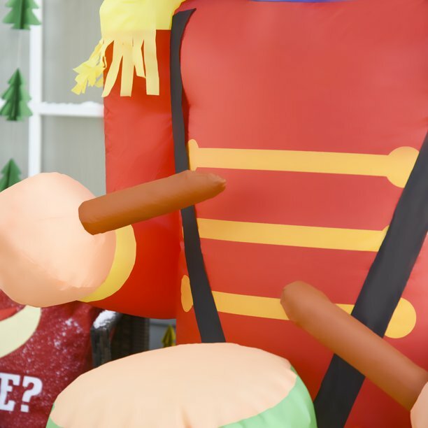 Χριστουγεννιάτικος Φουσκωτός Φωτιζόμενος Τυμπανιστής LED 240 cm Χριστουγεννιάτικος Φουσκωτός Φωτιζόμενος Τυμπανιστής LED 240 cm