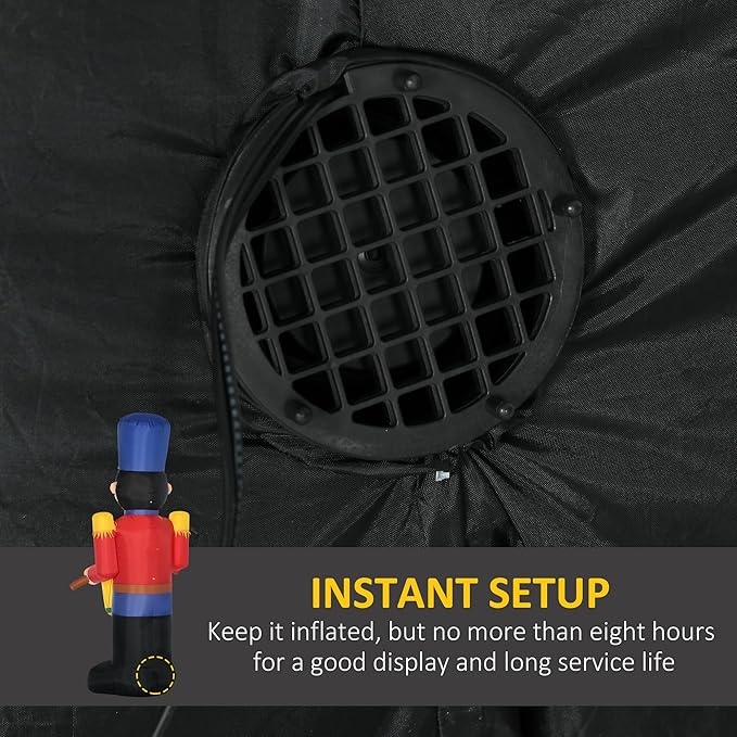 Χριστουγεννιάτικος Φουσκωτός Φωτιζόμενος Τυμπανιστής LED 240 cm Χριστουγεννιάτικος Φουσκωτός Φωτιζόμενος Τυμπανιστής LED 240 cm