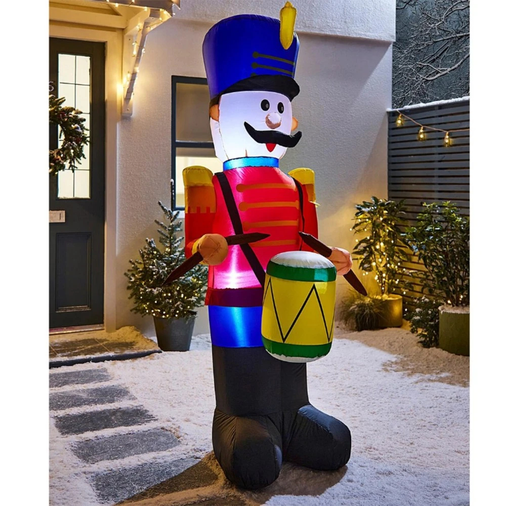 Χριστουγεννιάτικος Φουσκωτός Φωτιζόμενος Τυμπανιστής LED 240 cm Χριστουγεννιάτικος Φουσκωτός Φωτιζόμενος Τυμπανιστής LED 240 cm