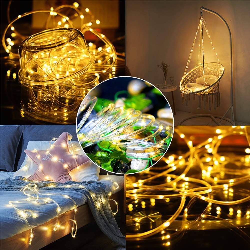 Χριστουγεννιάτικος Ηλιακός Φωτοσωλήνας 10m Θερμού Λευκού Φωτισμού Χριστουγεννιάτικος Ηλιακός Φωτοσωλήνας 10m Θερμού Λευκού Φωτισμού