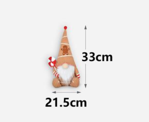 Χριστουγεννιάτικος Νάνος Gingerbread 21.5×33cm – Διακοσμητική Υφασμάτινη Κούκλα Χριστουγεννιάτικος Νάνος Gingerbread 21.5×33cm – Διακοσμητική Υφασμάτινη Κούκλα