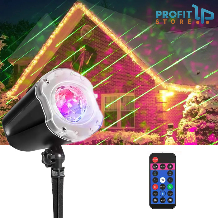 Χριστουγεννιάτικος Προβολέας Βροχής Μετεωριτών και Γαλαξιών RGBW Laser - Αδιάβροχος Προτζέκτορας με Τηλεχειριστήριο Χριστουγεννιάτικος Προβολέας Βροχής Μετεωριτών και Γαλαξιών RGBW Laser - Αδιάβροχος Προτζέκτορας με Τηλεχειριστήριο