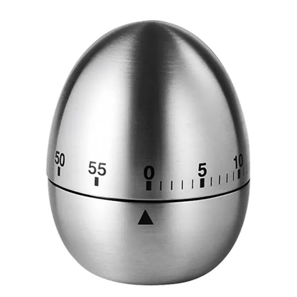 Χρονοδιακόπτης Αντίστροφης Μέτρησης για την Κουζίνα σε Σχήμα Αβγού Μεταλλικός 6.1χ6.1χ7.5cm Χρονοδιακόπτης Αντίστροφης Μέτρησης για την Κουζίνα σε Σχήμα Αβγού Μεταλλικός 6.1χ6.1χ7.5cm