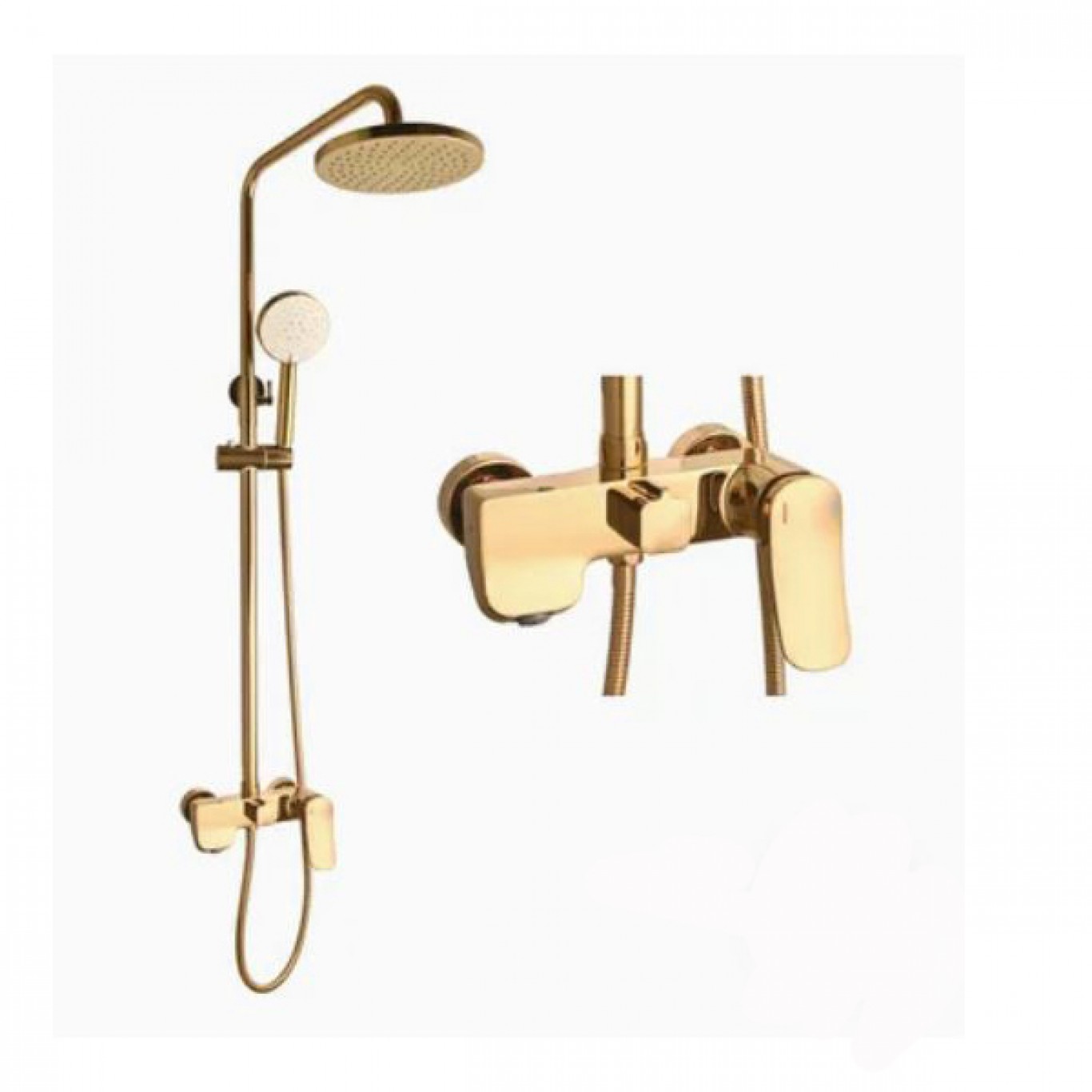 Χρυσή Στήλη Ντουζ 60 cm με 3 Εξόδους & Μπαταρία Χρυσή Στήλη Ντουζ 60 cm με 3 Εξόδους & Μπαταρία