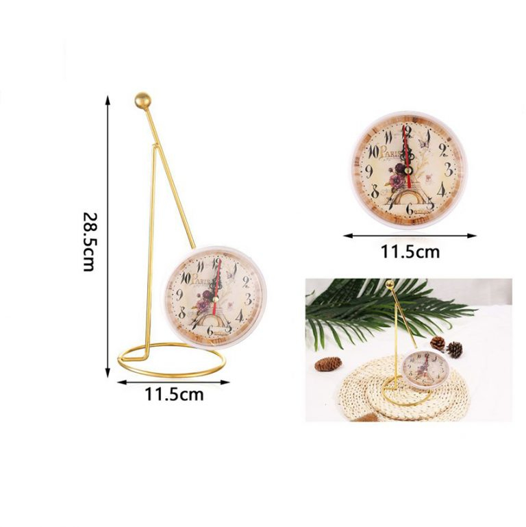 Χρυσό Επιτραπέζιο Διακοσμητικό Ρολόι 18,5x26.5 εκ. Χρυσό Επιτραπέζιο Διακοσμητικό Ρολόι 18,5x26.5 εκ.