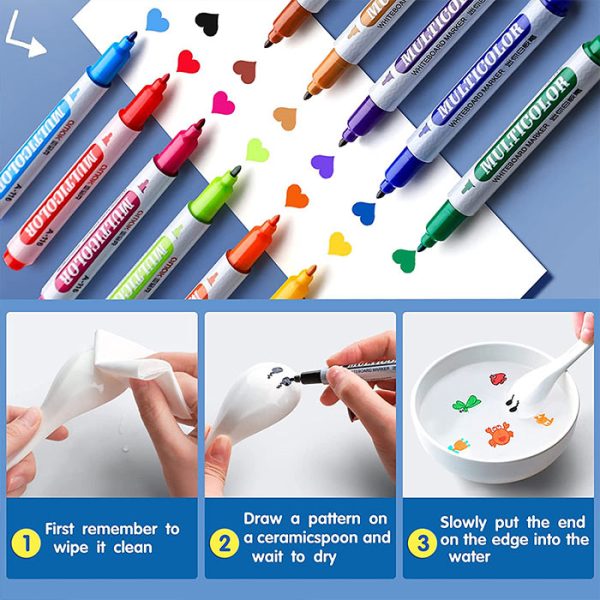 Σετ Πολύχρωμοι Μαγικοί Μαρκαδόροι Νερού - 12 Τεμάχια Σετ Πολύχρωμοι Μαγικοί Μαρκαδόροι Νερού - 12 Τεμάχια